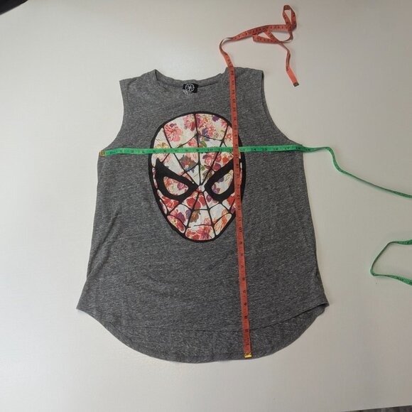 Marvel Size XL Gray Spiderman Sleeveless Tee - Picture 6 of 9